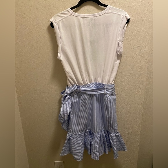 Veronica Beard White & Blue Addyson Dress Size M New With Tag - Picture 8 of 12
